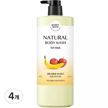 Happy Bath Really Moist Body Wash, 900g, 4 units