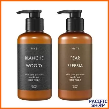 [Happy Bath] Парфюмированный лосьон для тела и рук с уходом за кожей 400 г (2 типа) Blanche & Woody 400g