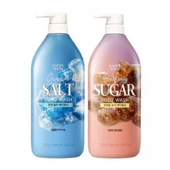 [Happy Bath] Средство для мытья тела с солью и сахаром 750 г Ocean Salt 750g
