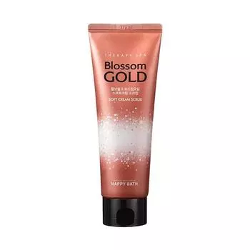 HAPPY BATH Therapy Spa Blossom Gold Walnut Shell Rose Hip Soft Cream Scrub 180 мл