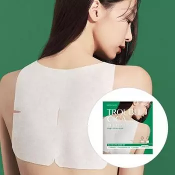 Happy Bath [Успокаивающий гель Cica] Охлаждающая маска Cica для спины Happy Bath