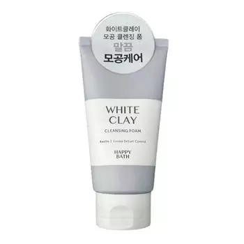 HAPPY BATH Пенка для очищения пор White Clay Pore Cleansing Foam 150 г для жирной кожи, 1 шт.