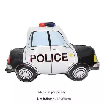 Happy Birthday Car Balloons Home Decoration Police Cars Trucks Trains Children Birthday Party Wedding DIY Ornament Balloon As shown