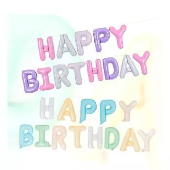 Happy Birthday Decoration Balloons Living Room Garden DIY Ornament Festival Anniversary Children s Birthday Party Balloon 16INCH серебряный