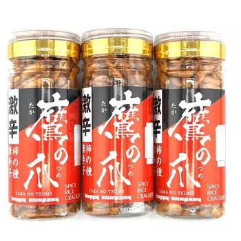 Happy Company Суперострый Каки но Тане Хок Цуме 100 г x 3 шт. Набор Настолько острый, что вызывает слезы. Острота, которая оставляет вас в памяти надолго.