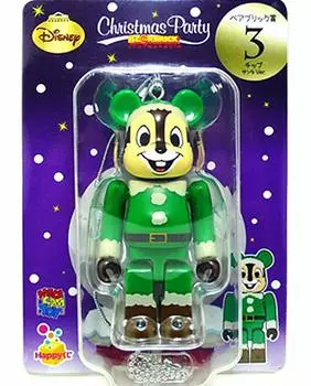 Happy Lottery Disney Christmas Party Bearbrick Prize 3 Chip Santa BE@RBRICK Ver.