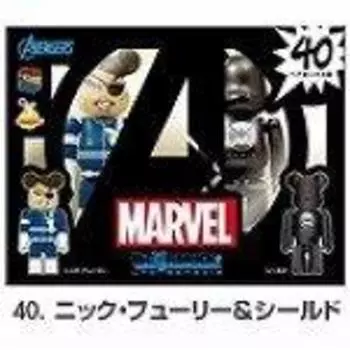 Happy Lottery MARVEL Marvel Bearbrick Pair Box Prize Nick Fury Shield BE@RBRICK 40. &