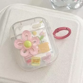 Happy Lovely 3d Flower Sun Strawberry Прекрасный мультяшный чехол для наушников с бабочкой Ins для Apple Airpods 1 2 Pro 3 2nd зарядное устройство For Airpods 1 2