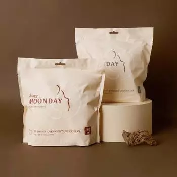 Happy Moonday Night 4P 2 типа, выберите 1 (средний, большой),Корейские женские товары Wearing Overnight Medium Size 4P