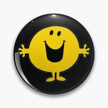 Happy настраиваемая мягкая пуговица, булавка, милые ювелирные изделия, брошь в виде шляпы, женский креативный декор для воротника, подарок, модная одежда, металл, любовник, мультфильм