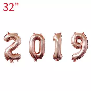Happy New Year Foil Helium Balloons Eve Party Christmas Decorations