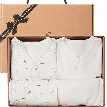 Happy Organic Newborn Rabbit 2 Gifts 2 Размер Размер 80, лучшая детская одежда из Кореи