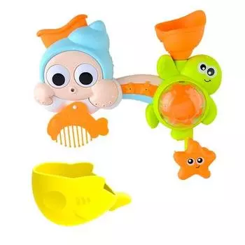 Happy Play Bath Play Round and Round Sea Friend Душевая водная игрушка для игр, корейские игрушки для ванны