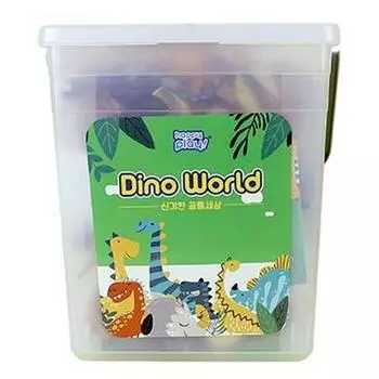 Happy Play Dino World Amazing Dinosaur World Игрушечный набор для детей, популярные игрушки в Корее