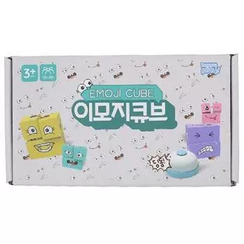 Happy Play Emoji Cube Face Face Expression Matching Board Game, популярная корейская игра