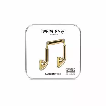HAPPY PLUGS Проводные наушники-вкладыши EARBUD Совместимость с звонками Совместимость с золотым годом/iOS/Android [/1 гарантия]