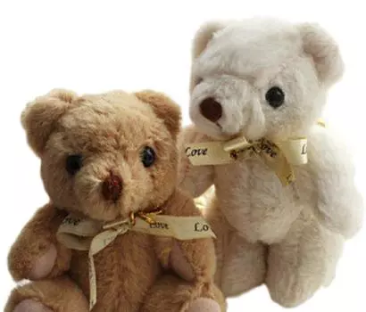 Happy Soko Подарок Медведь Мягкий Медведь Сюрприз Сумка-сюрприз Подарок на свадьбу День рождения Упаковка Вечеринка-подарок (Коричневый Белый)