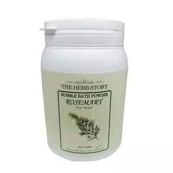 Happy Trading The Herb Story Rosemary Bubble Bath Powder, большая вместимость, 1000 г, 1 шт.