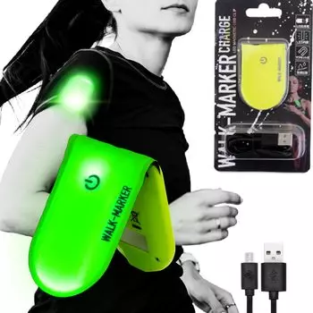HAPPYJOINT Walk Marker перезаряжаемый светодиодный бегущий фонарь с зажимом мигающий водонепроницаемый