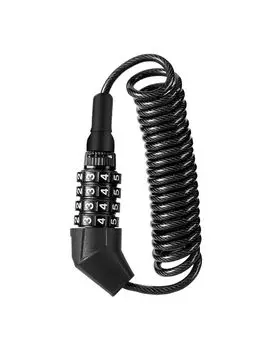 happykau Велосипедный ключ Провод 4-значный циферблат Седло Кабель Шлем Без ключа Водонепроницаемый Замок, Тип, Замок, Замок, Замок, Требуется, Защита от кражи, Легкий,