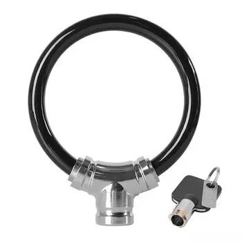 happykau Велосипедный провод Tough Zinc Cross Уникальный прочный ключ, замок, защита, защита от кражи, безопасность, сплав, легкий, велосипед, ключ, защита от высоких порезов, (черный)