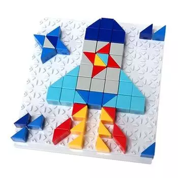 Happytown Toy Bricks Puzzle Universe, 128 деталей, разные цвета