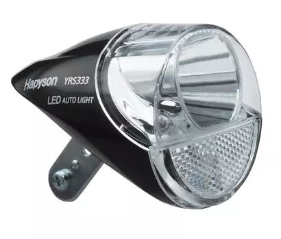Hapyson Bicycle Automatic Lighting Hub Dynamo Head Black YRS333-B-JA Color