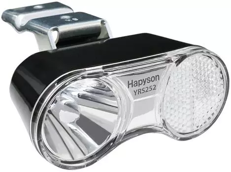 Hapyson Bicycle Power Saving Light with Lift Hub Dynamo Only Black Under-basket 6V-0.8W (2 Terminals) YRS252-K-JA Color