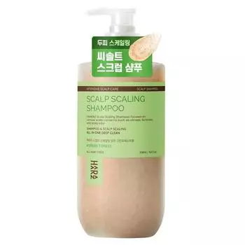 Haraj Scrub Scalp Шампунь для кожи головы с отшелушивающим эффектом, аромат зеленого леса, 1 шт., 500 мл