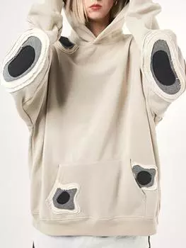 Harajuku, американские винтажные толстовки с капюшоном большого размера, женские топы Y2k, корейский модный дизайн, повседневные пуловеры, женские винтажные толстовки с капюшоном, новинка 2024 года S хаки