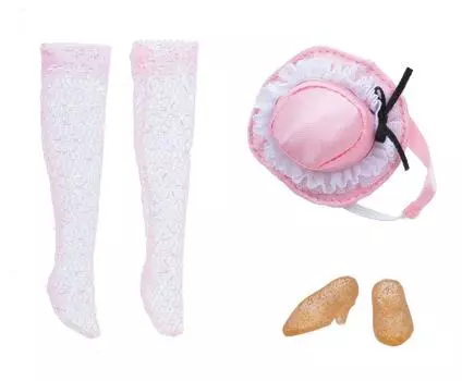Harajuku Girls School Coordination Goods Set GIRLS CHECK Gold Licca-chan