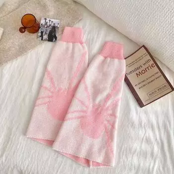 Harajuku Jk Гетры с принтом Y2k Носки для ног Повседневные вязаные носки для девочек A