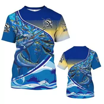 Harajuku с принтом карпа и рыбы, мужские и женские футболки, летние повседневные дышащие спортивные футболки с круглым вырезом и короткими рукавами, одежда больших размеров S