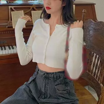 Harajuku Y2k Сексуальная уличная футболка Женская винтажная тонкая базовая милая уличная одежда Топы Женская корейская мода Дизайн Повседневная тонкая одежда 2024 One Size белый