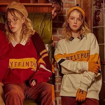 Harajuku женские толстовки-поло рубашка-поло толстовка для колледжа и академии в полоску с вышивкой буквами свободный свитер для пар одежда с капюшоном S зелёный