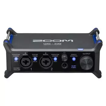 Характеристики аудиоинтерфейса ZOOM USB Оснащен двойной технологией AD 32 бит с плавающей точкой Не требуется регулировка усиления От записи до записи подкаста