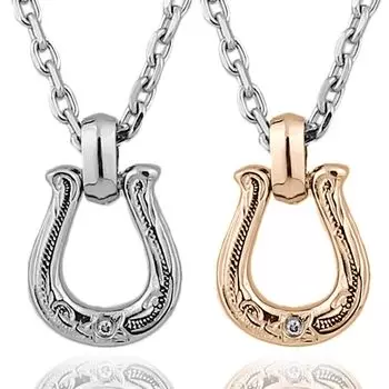 Характеристики Sepia Гавайская подкова Натуральный бриллиант Нержавеющая сталь Парное ожерелье [Sepia] [Special Limited]