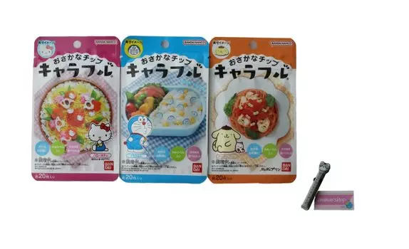 Характерный ассортимент Furikake, безаллергенный ланч-бокс, набор из 3 видов рыбных чипсов с бонусом