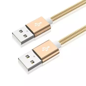 Hard Disk for Radiator Type A Male to Male USB Cable Extens USB Extension Cable USB Extender 1.5m золотой