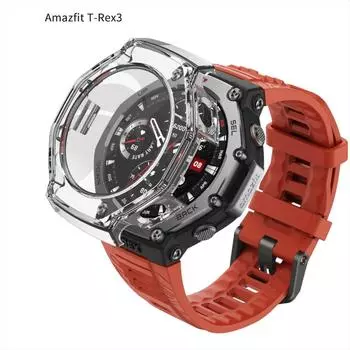 Hard Edge Shell для Amazfit T-Rex3 Защитный чехол Закаленная пленка Защитный чехол для Amazfit Trex 3 Аксессуары Amazfit T-Rex3