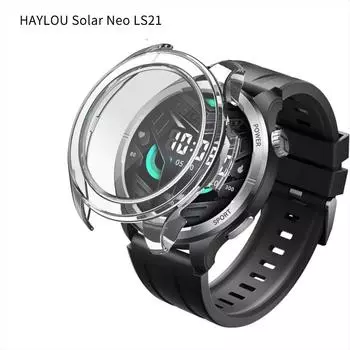 Hard Edge Shell для HAYLOU Solar Neo LS21 Защитный чехол Закаленная пленка Защитный чехол для Haylou Solar Neo LS21 Аксессуары HAYLOU Neo LS21