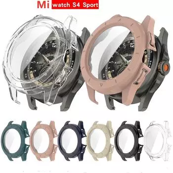 Hard Edge Shell для Xiaomi Watch S4 Sport / Xiaomi Watch S3 Защитный чехол Закаленная пленка Защитный чехол для Xiaomi Watch H1 Аксессуары xiaomi watch s4 sport чёрный