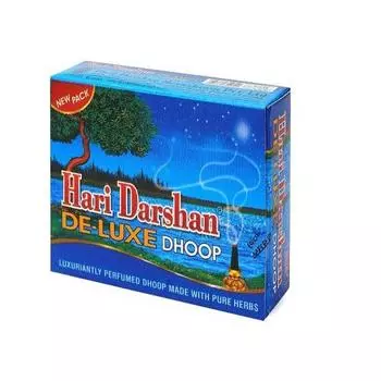 Hari Darshan Deluxe Dhoop - Нетоксичный травяной влажный обруч Батти (В упаковке 4 шт., по 40 палочек в каждой)