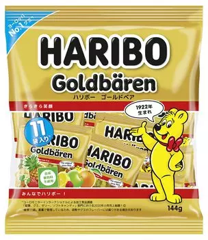Haribo Haribo Mini Gold Bear 144 г x 4 пакетика жёлтый