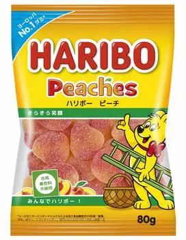 Haribo Haribo Персик 80 г x 8 шт. оранжевый