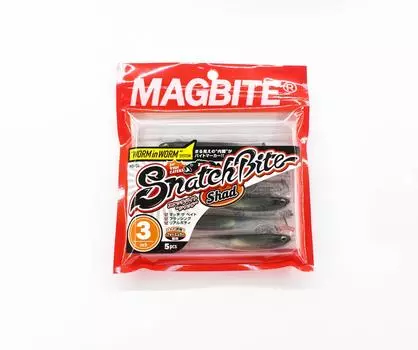 Harimitsu Magbite MBW04 Snatch Shad 3 дюйма, 5 штук в упаковке 06 (4443)