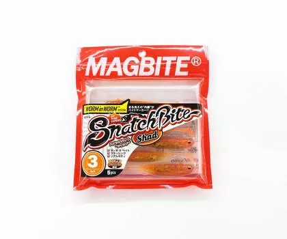 Harimitsu Magbite MBW04 Snatch Shad 3 дюйма, 5 штук в упаковке 08 (4627)