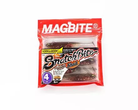 Harimitsu Magbite MBW04 Snatch Shad 4 дюйма, 5 штук в упаковке 01 (4450)