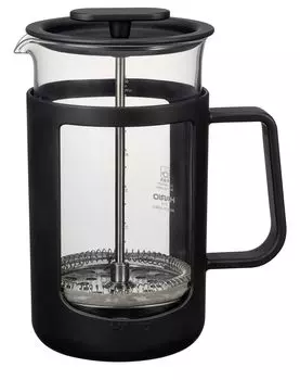 HARIO Cafe Press U Press Coffee Heat Resistant Glass Practical Capacity 600ml Black CPU-4-B