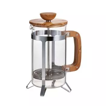 HARIO CPSW-4-OV-CP Cafepress Wood Pressed Coffee, French Press, Olive Wood, Heat Resistant Glass, For 4 Cups, Practical Capacity, 20.3 fl oz (600 ml),